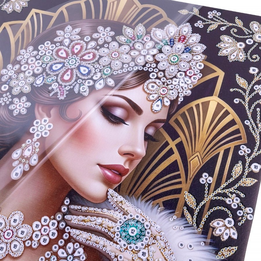 Crystal Couture Pearl Art Canvas Kit 40x50cm