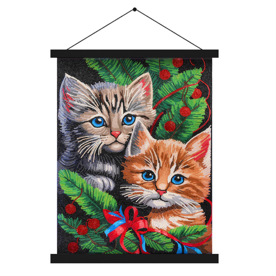 Cute Cats Crystal Art Scroll Kit 40x50 8