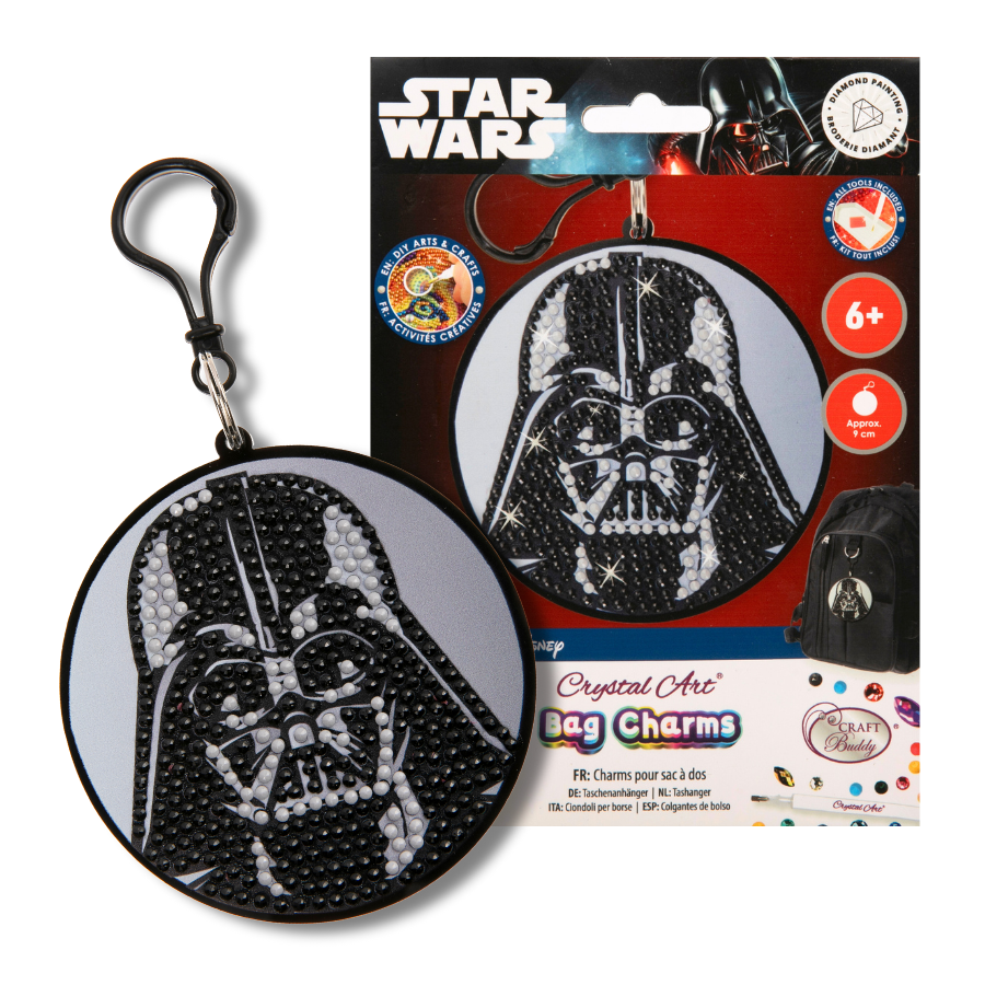 Darth Vader Crystal Art Bag Charm Kit Star Wars 9