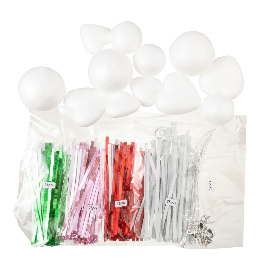 Disco Ball Kit Hanging Decoration Multicoloured Set of 12