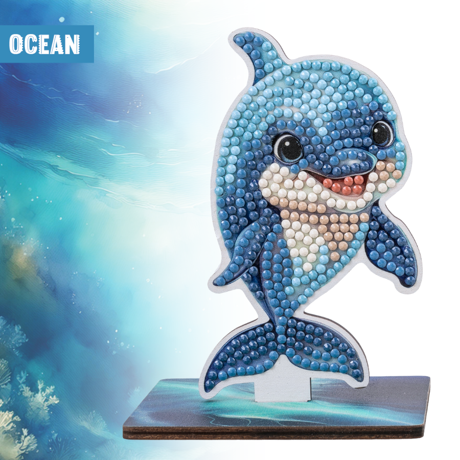 Dolphin Crystal Art Wildlife Buddies ocean