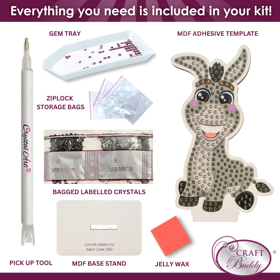 Donkey Crystal Art Buddies Kit Series 8 Shrek
