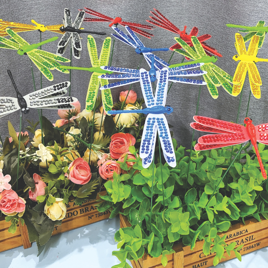 Dragongfly Crystal Art Decoration Kit - 20 Stems