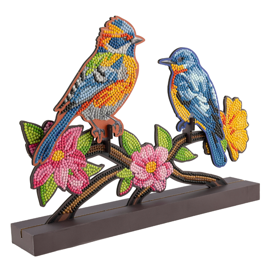 Dual Songbirds Crystal Art Decoration Kit