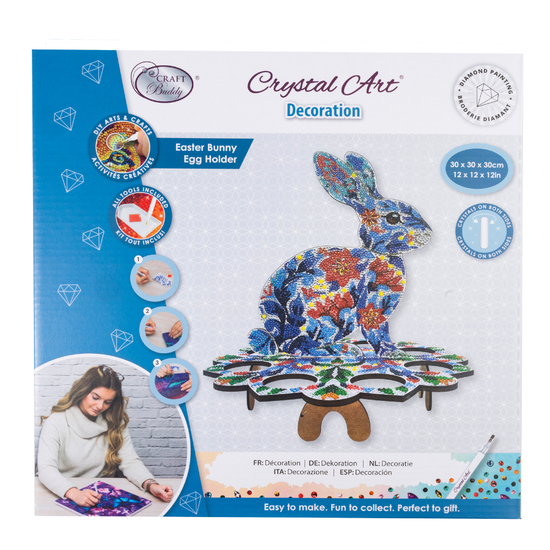 Easter Bunny Egg Holder Crystal Art Decoration Kit – Craft Buddy Trade