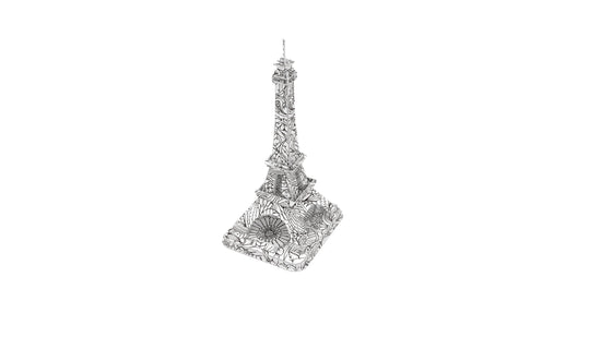 "Eiffel Tower" 3D Colour Me Puzzle Kit