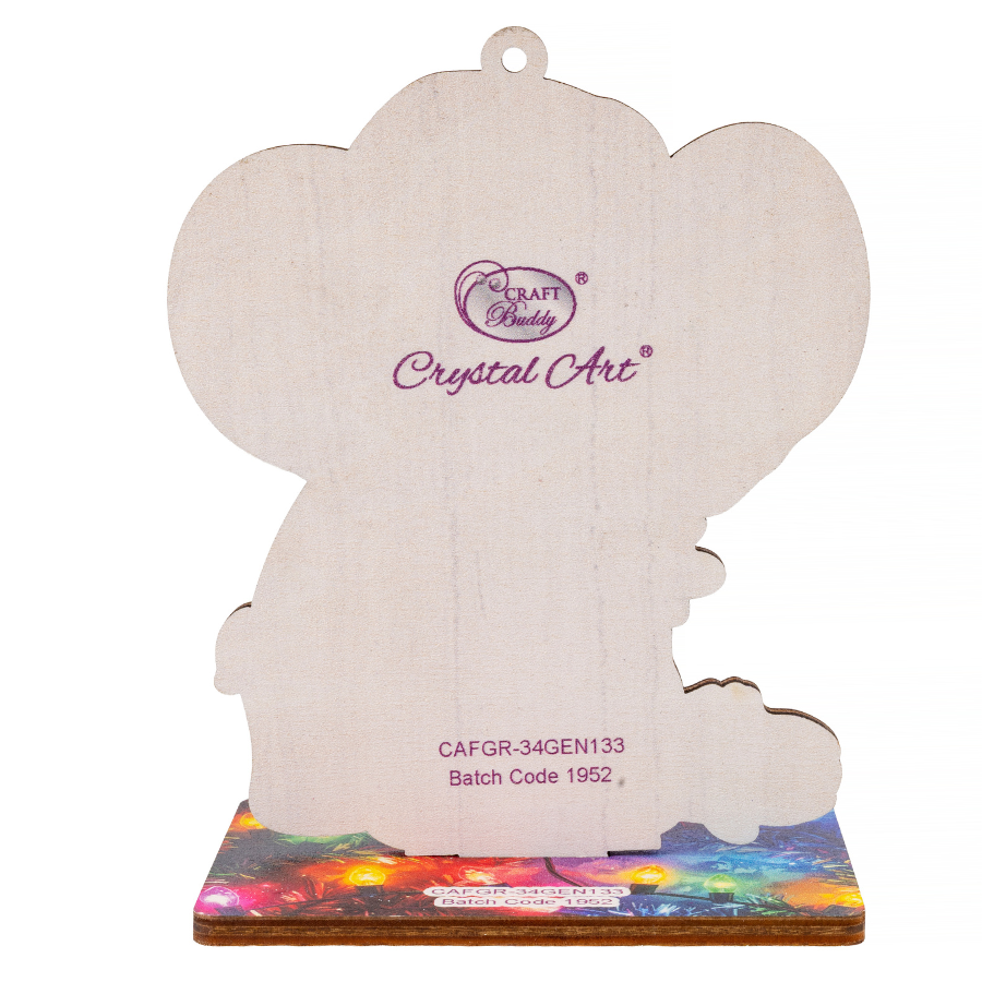 Elephant Crystal Art Festive Wildlife Buddies Kit Series 7