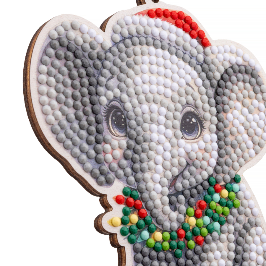 Elephant Crystal Art Festive Wildlife Buddies Kit Series 7