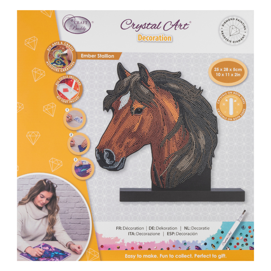 Ember Stallion Crystal Art Decoration Kit