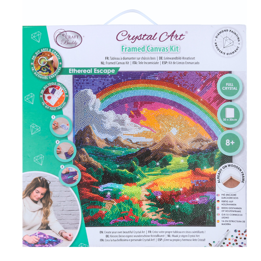 Ethereal Escape Crystal Art Canvas Kit 30x30 5