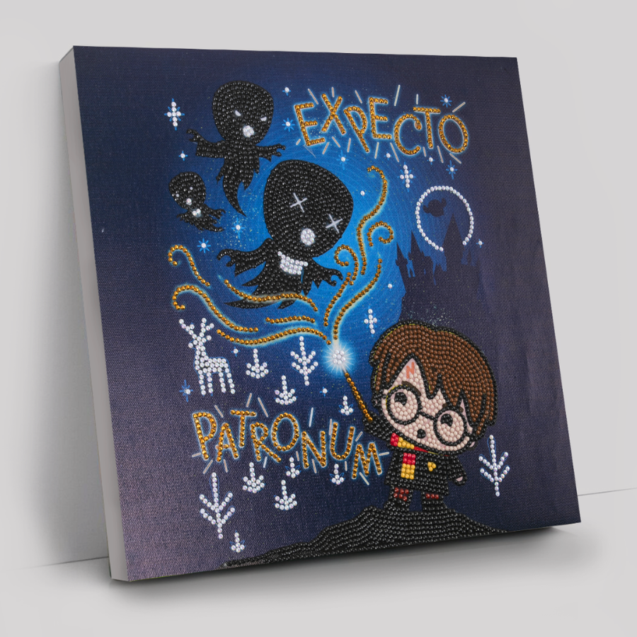 Expecto Patronum Harry Potter Crystal Art Canvas-30x30 1