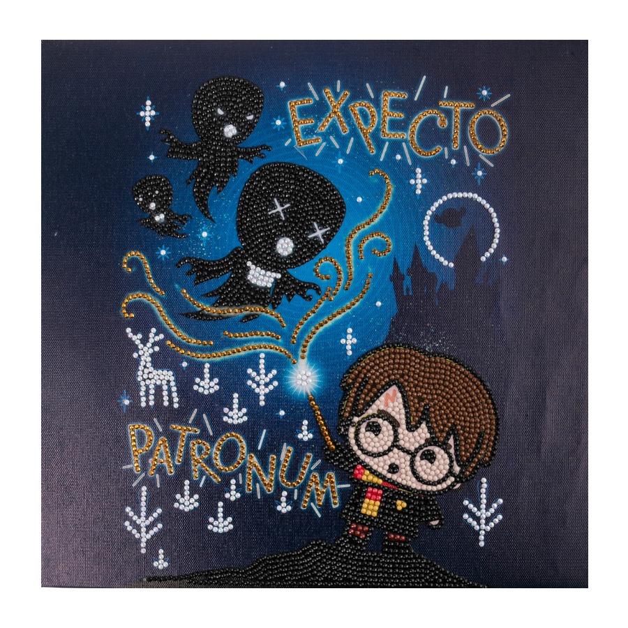 Expecto Patronum Harry Potter Crystal Art Canvas-30x30 3