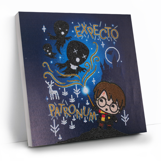 Expecto Patronum Harry Potter Crystal Art Canvas-30x30 5