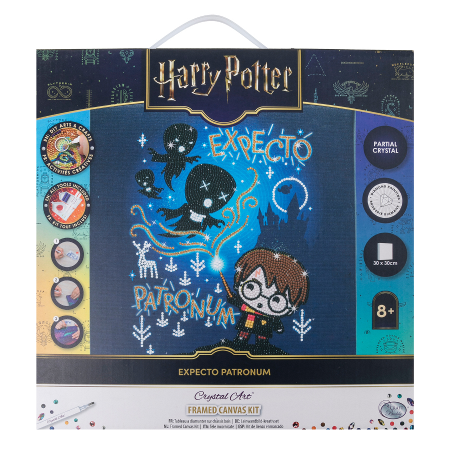 Expecto Patronum Harry Potter Crystal Art Canvas-30x30 8