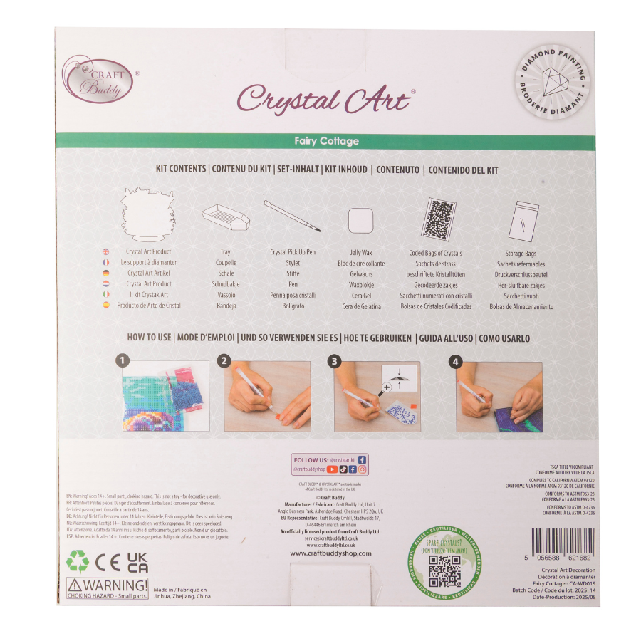 Fairy Cottage Crystal Art Decoration Kit