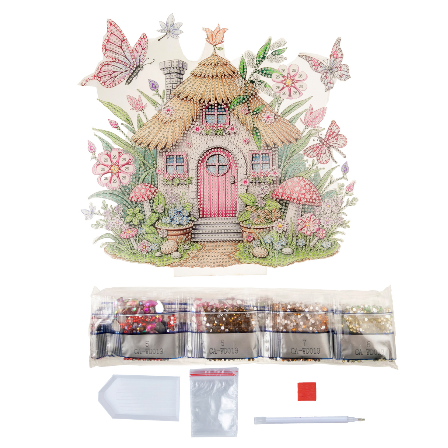 Fairy Cottage Crystal Art Decoration Kit