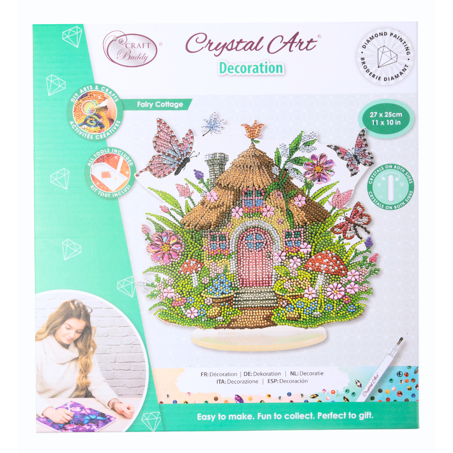 Fairy Cottage Crystal Art Decoration Kit