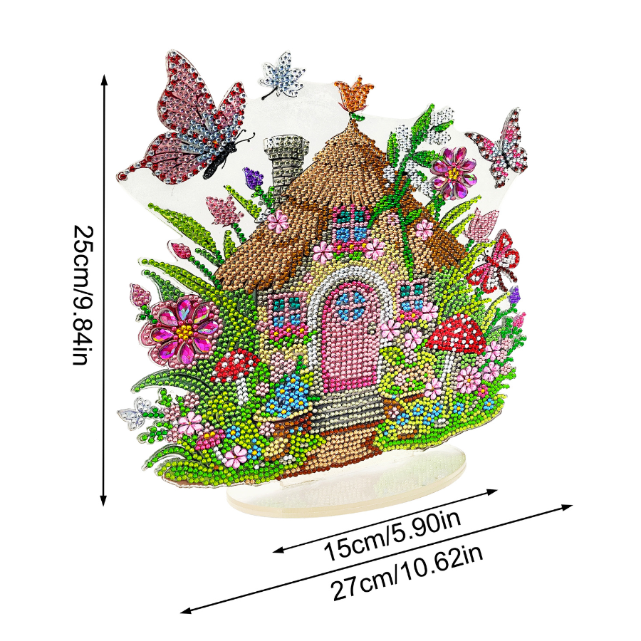 Fairy Cottage Crystal Art Decoration Kit