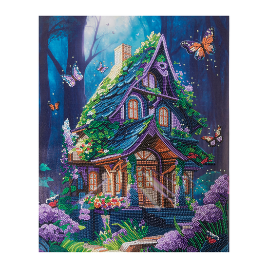 Fantasy House Crystal Art Canvas Kit 35x45 6