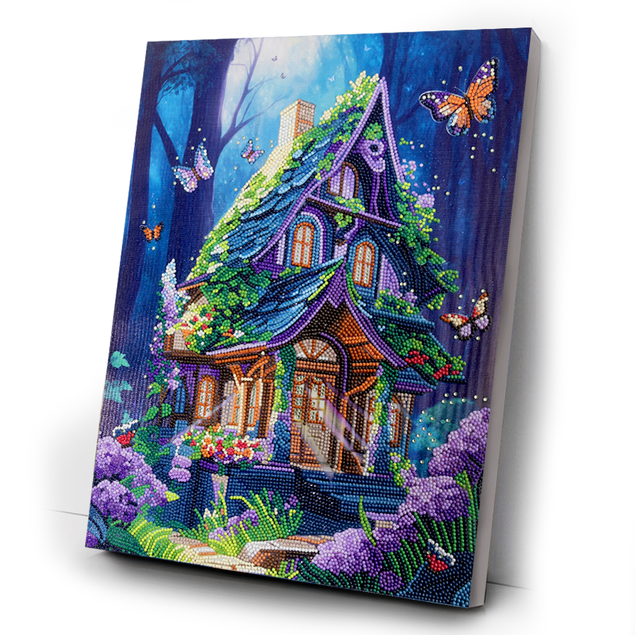 Fantasy House Crystal Art Canvas Kit 35x45 8