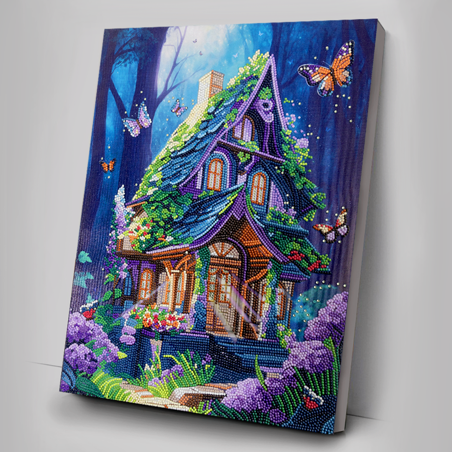 Fantasy House Crystal Art Canvas Kit 35x45 9