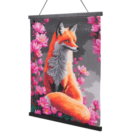 Fearless Fox Crystal Art Scroll Kit 40x50 4