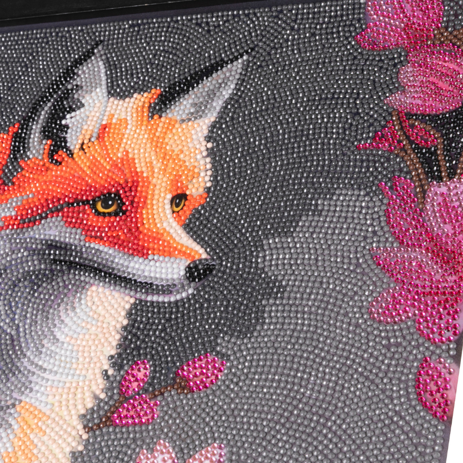 Fearless Fox Crystal Art Scroll Kit 40x50 5