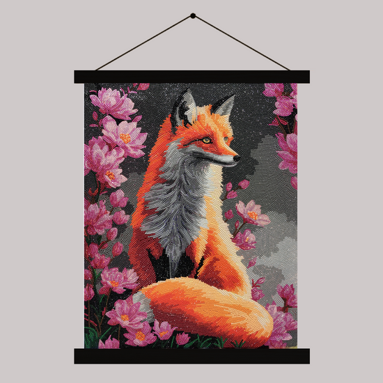 Fearless Fox Crystal Art Scroll Kit 40x50 7