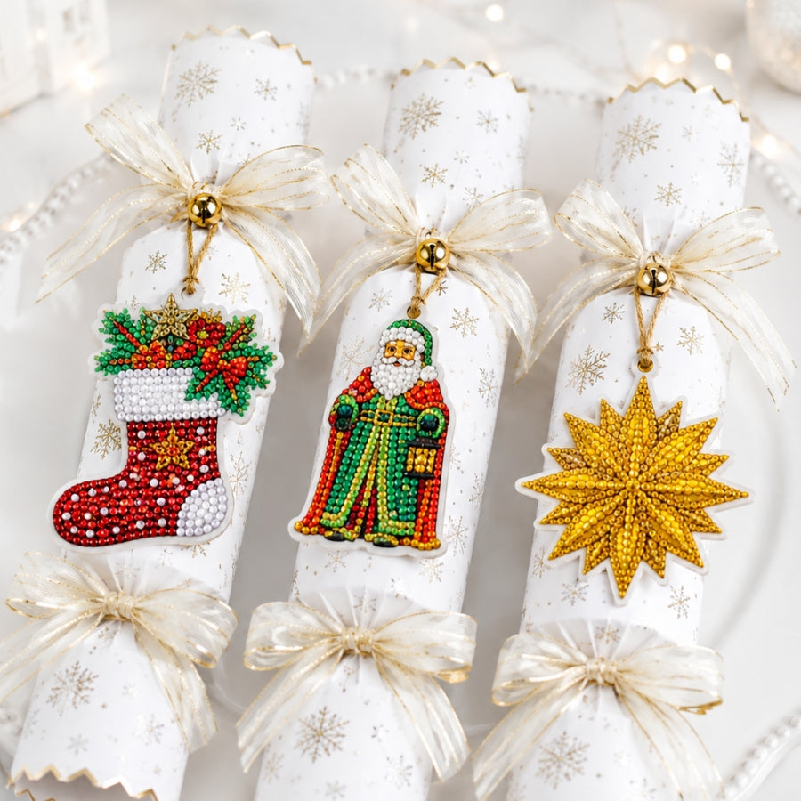 Festive Favourites Crystal Art Hanging Decoration Kit x 12