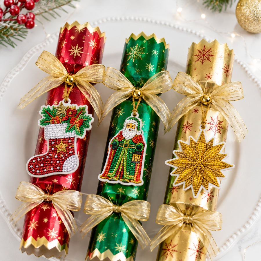 Festive Favourites Crystal Art Hanging Decoration Kit x 12
