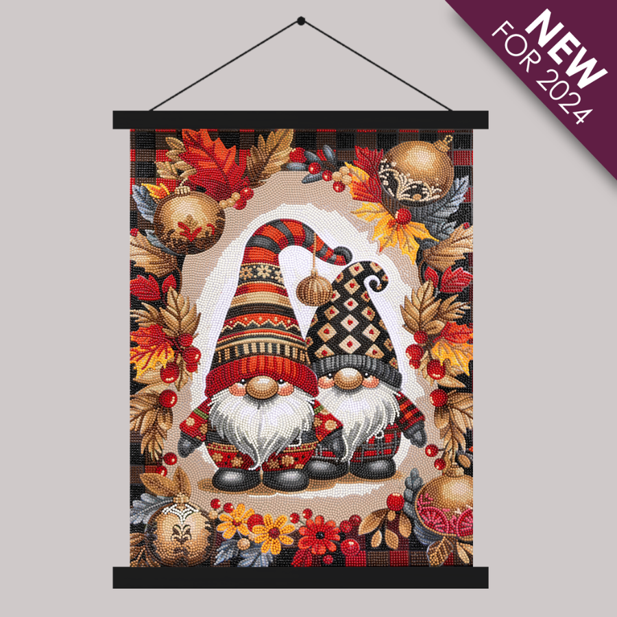 Festive Gonks Crystal Art Scroll Kit 40x50 8