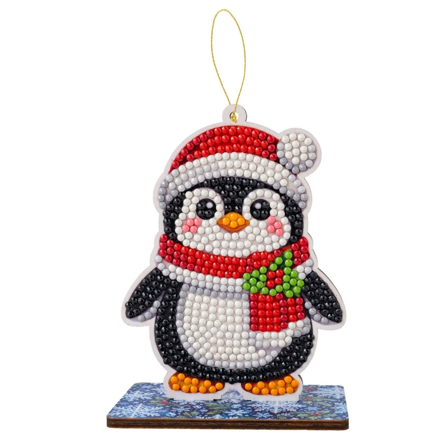 Festive Penguin Crystal Art Festive Buddies Kit Series 7
