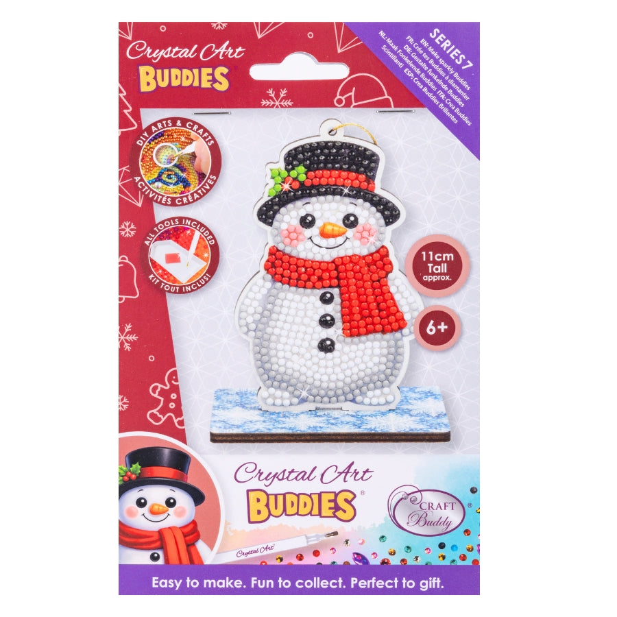 Festive Snowman Crystal Art Festive Buddies Kit Series 7