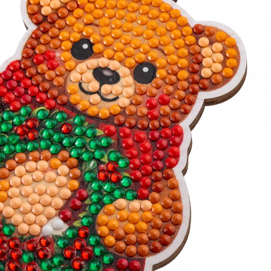 Festive Bear Crystal Art Festive Buddies Kit Series 7