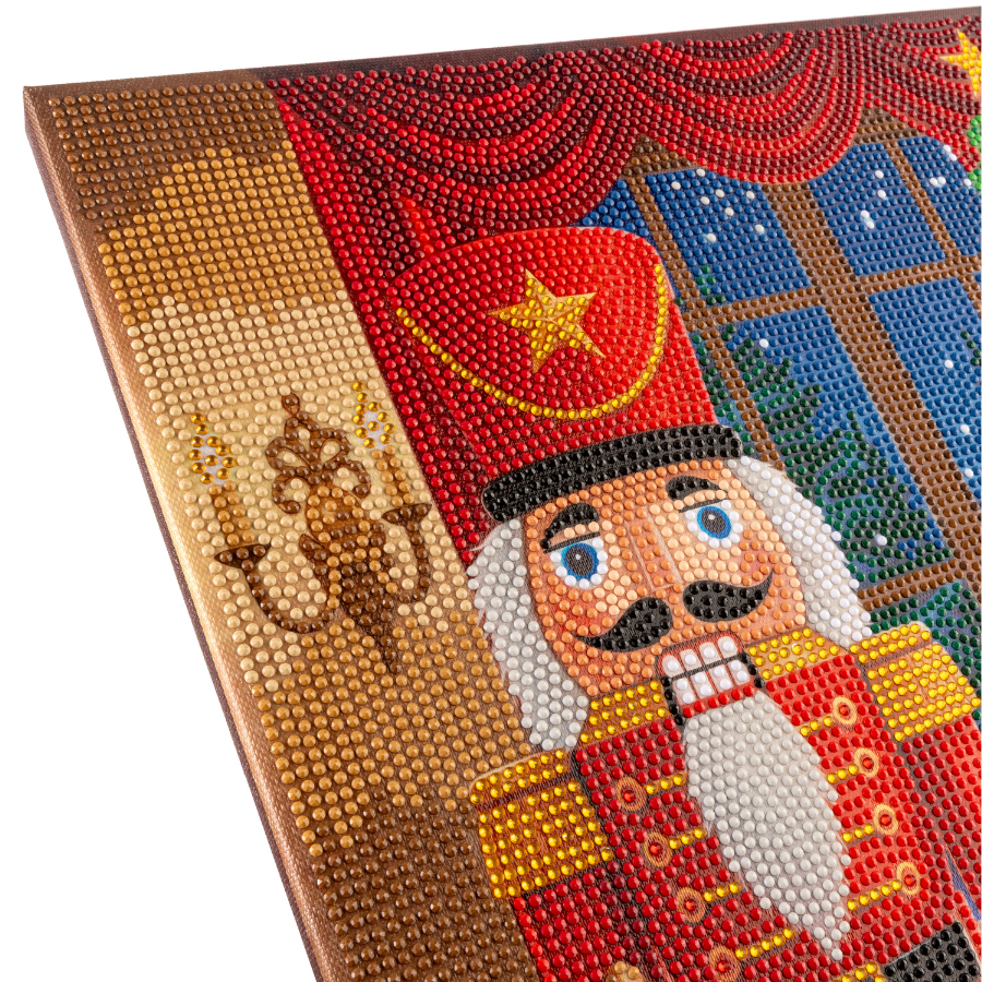 Festive Nutcracker Crystal Art Canvas Kit 40x50cm