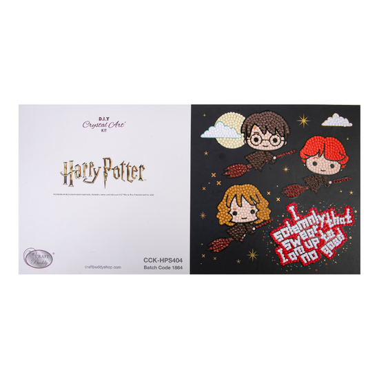 "Flying High" Harry Potter Crystal Art Card