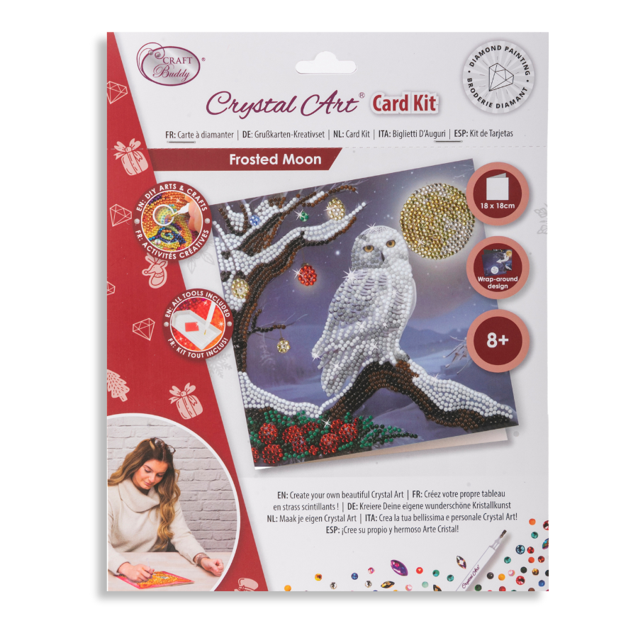 Frosted moon Crystal Art Card kit 18x18cm 2