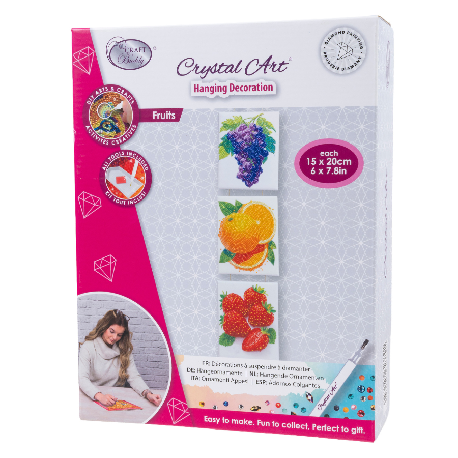 Fruits Crystal Art Hanging Canvas Decoration Kit