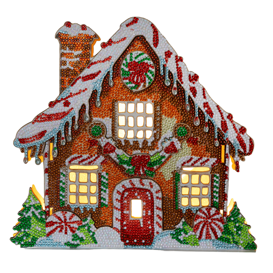 Gingerbread House 3D Crystal Art Decoration Kit