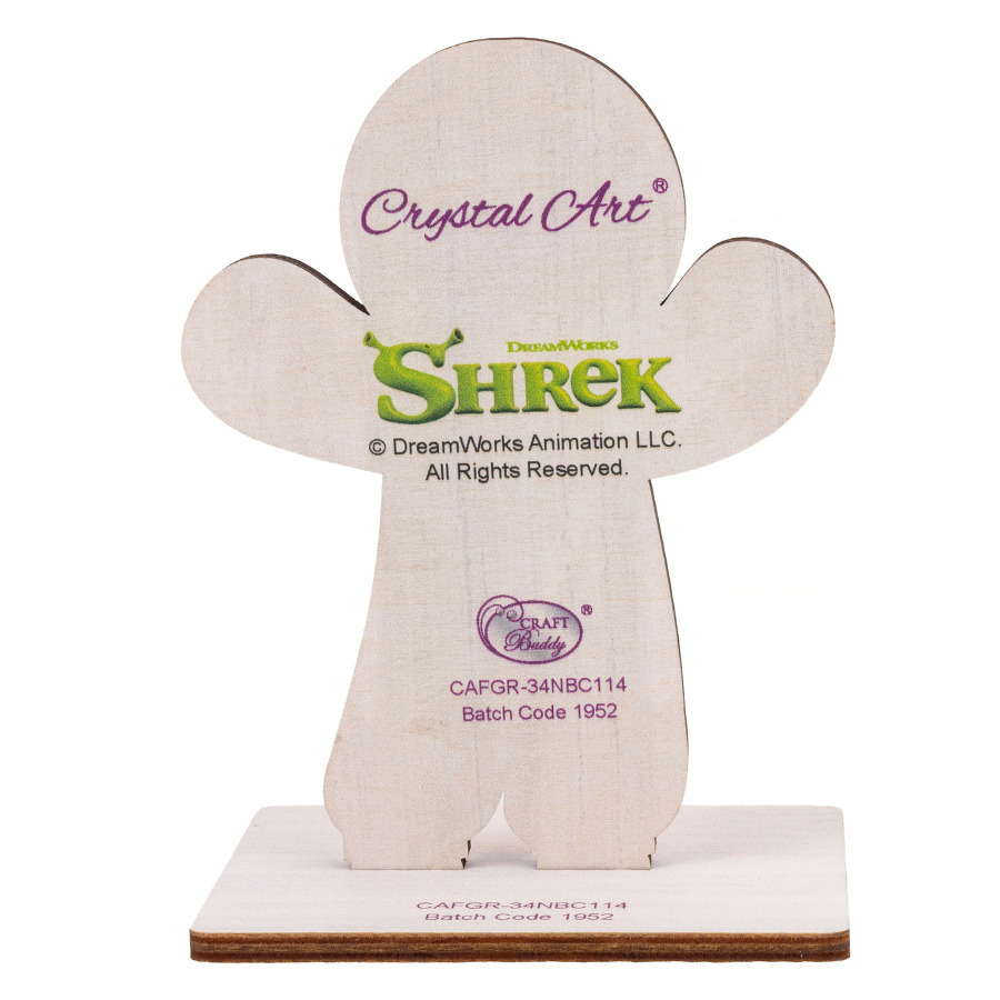 Gingerbread Man Crystal Art Buddies Kit Series 8 Shrek