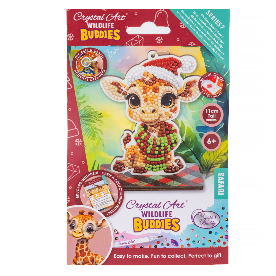 Giraffe Crystal Art Festive Wildlife Buddies Kit Series 7