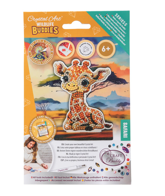 Giraffe Crystal Art Wildlife Buddies pack