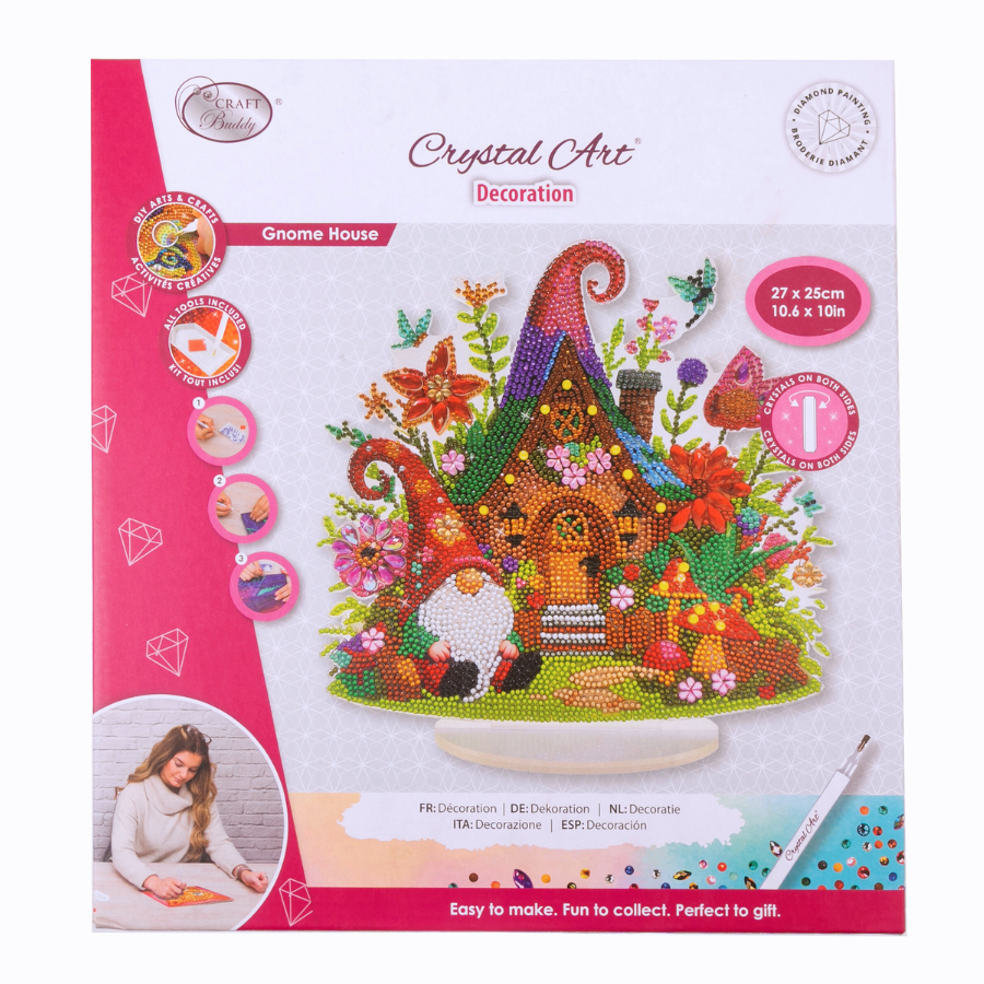 Gnome House Crystal Art Decoration Kit