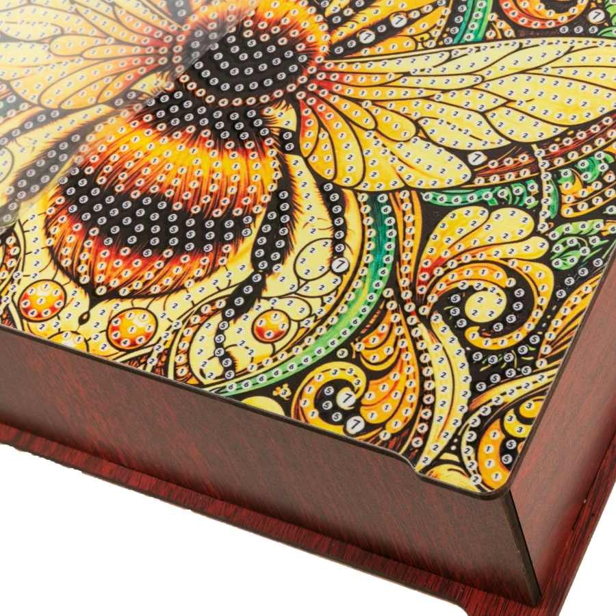 Golden Bee Crystal Art Money Box Kit