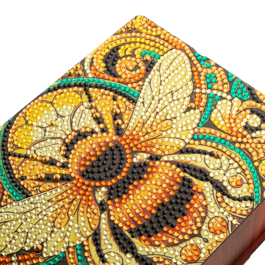 Golden Bee Crystal Art Money Box Kit