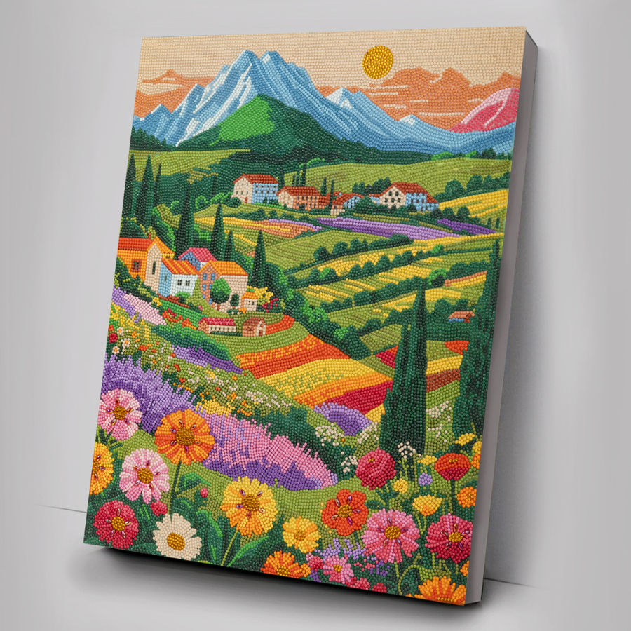 Golden Fields Crystal Art Framed Canvas Kit 40x50cm