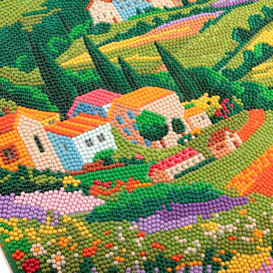 Golden Fields Crystal Art Framed Canvas Kit 40x50cm