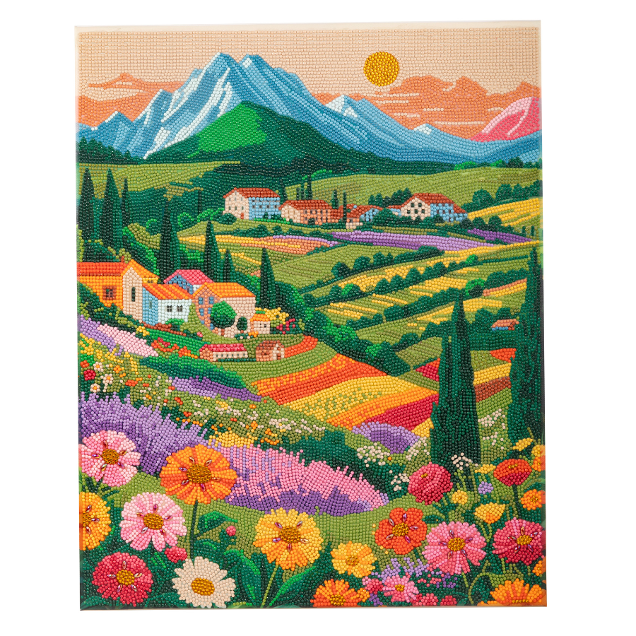 Golden Fields Crystal Art Framed Canvas Kit 40x50cm