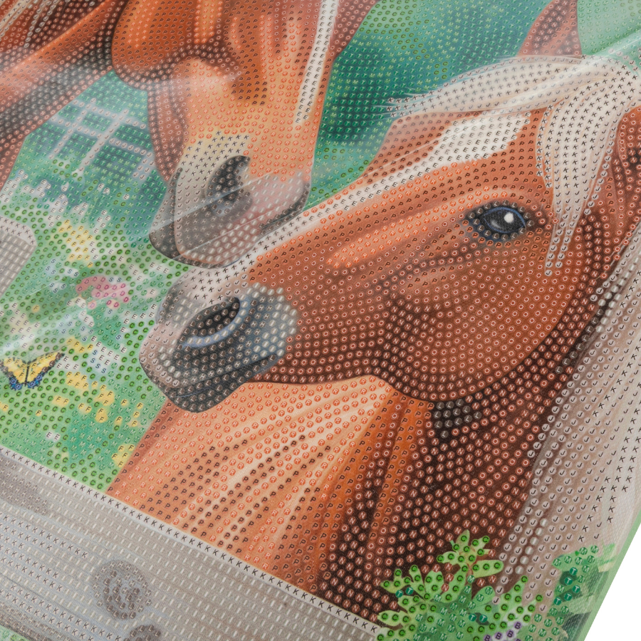 Golden Mares Crystal Art Canvas Kit 40x50cm