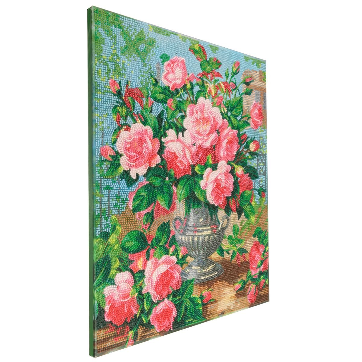 Graceful roses crystal art canvas 40x50 side